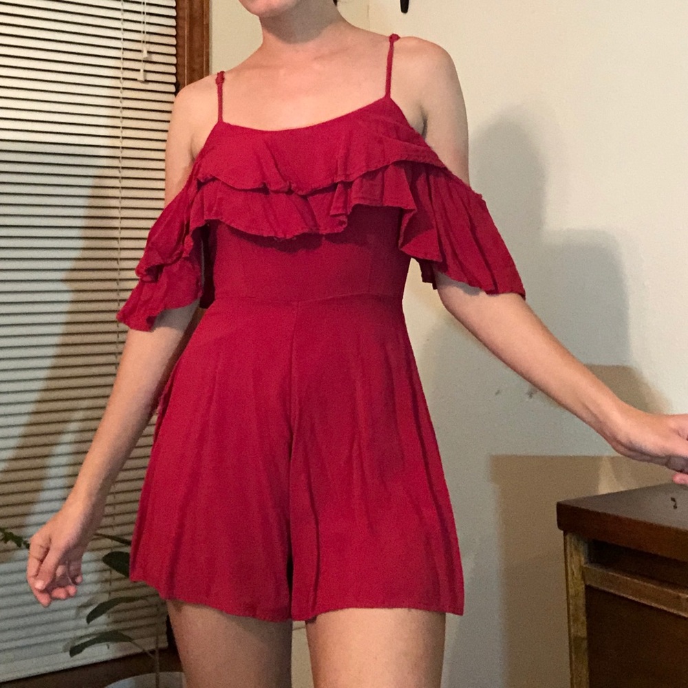 red romper